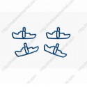 Vehicle Paper Clips | Steamship Paper Clips | Creative Gifts (1 dozen/lot)