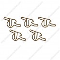 Weapon Paper Clips | Cannon Shaped Paper Clips (1 dozen/lot)