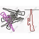 Weapon Paper Clips | Sniper Gun Shaped Paper Clips | Cute Gifts (1 dozen/lot)